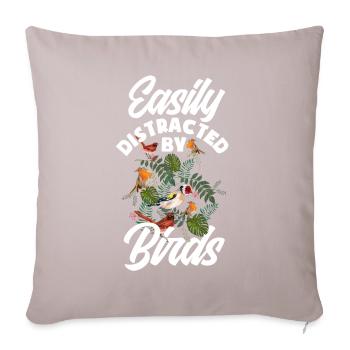 Vogel Liebhaber Vögel Vogelbeobachter Geschenk - Sofakissen mit Füllung 45 x 45 cm - helles Taupe - Vorne