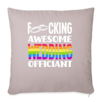 Registrar Registrar Registrar Wedding - Sofa pillow with filling 45cm x 45cm - light taupe - Front