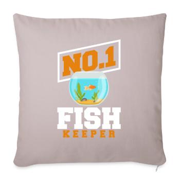 Drôle Aquarist Aquarist Aquarium Cadeau - Coussin et housse de 45 x 45 cm - taupe clair - Devant