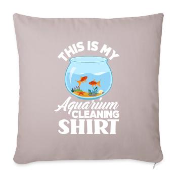 Drôle Aquarist Aquarist Aquarium Cadeau - Coussin et housse de 45 x 45 cm - taupe clair - Devant