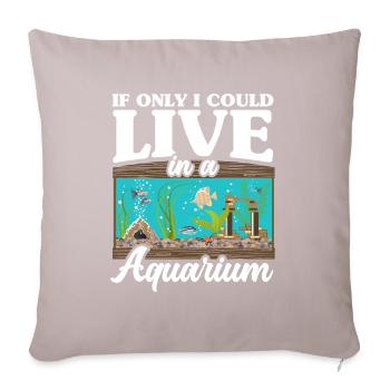 Drôle Aquarist Aquarist Aquarium Cadeau - Coussin et housse de 45 x 45 cm - taupe clair - Devant