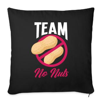 Pink Or Blue Gender Reveal Baby Party Team Girl - Sofakissen mit Füllung 45 x 45 cm - Schwarz - Vorne