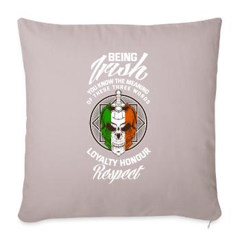 Irish Ireland St.Patrick's Day Gift - Sofa pillow with filling 45cm x 45cm - light taupe - Front