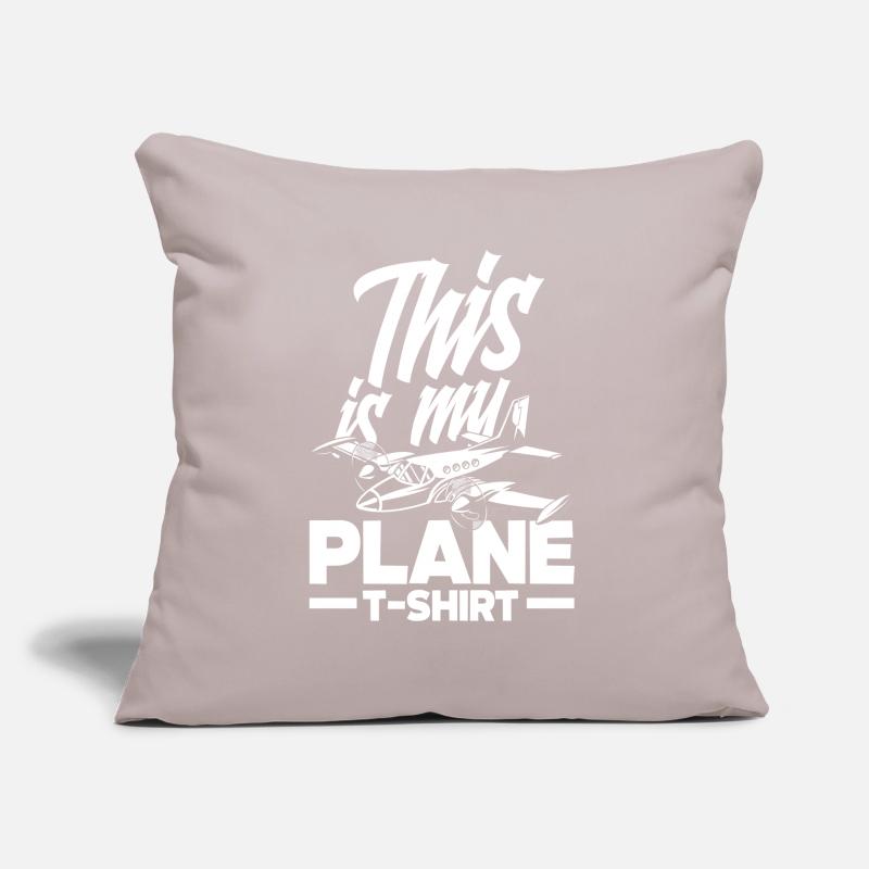Flugzeug Luftfahrt Pilot Lustiges Piloten Geschenk Sofakissen mit Füllung 45 x 45 cm