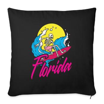 Florida - Sofa pillow with filling 45cm x 45cm - black - Front