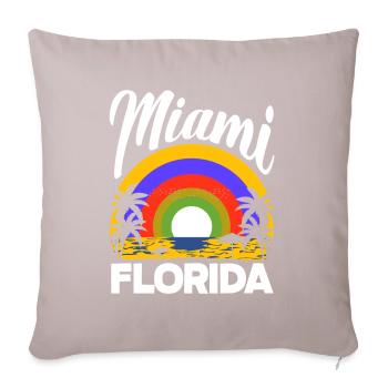 Florida - Sofa pillow with filling 45cm x 45cm - light taupe - Front