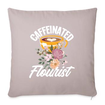 Florist Kaffee - Sofakissen mit Füllung 45 x 45 cm - helles Taupe - Vorne