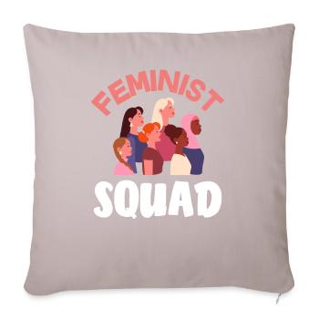 Feminism Feminist - Sofa pillow with filling 45cm x 45cm - light taupe - Front