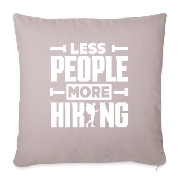 Funny Hiking Gift - Sofa pillow with filling 45cm x 45cm - light taupe - Front