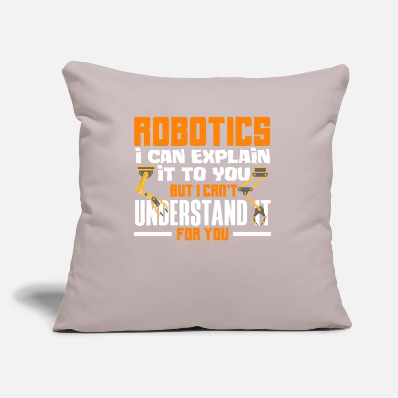 Robotics Robot Programmer Sofa pillow with filling 45cm x 45cm