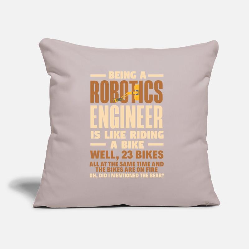 Robotics Robot Programmer Sofa pillow with filling 45cm x 45cm