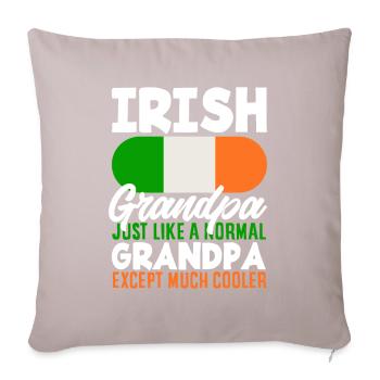 Drôle d’irlandais Irlande cadeau - Coussin et housse de 45 x 45 cm - taupe clair - Devant