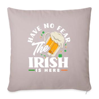 Drôle d’irlandais Irlande cadeau - Coussin et housse de 45 x 45 cm - taupe clair - Devant