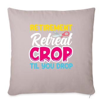 Memory Book, Scrapbook, Scrapbook, Scrapbook, Scrapbook - Sofa pillow with filling 45cm x 45cm - light taupe - Front