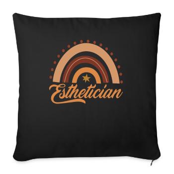 Skin Care Beautician Cosmetics - Sofa pillow with filling 45cm x 45cm - black - Front
