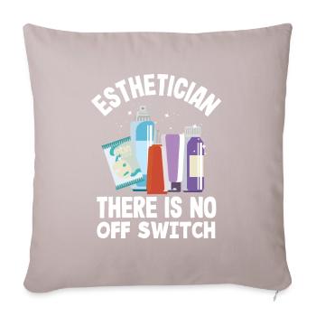 Soins de la peau Esthéticienne Cosmétiques - Coussin et housse de 45 x 45 cm - taupe clair - Devant