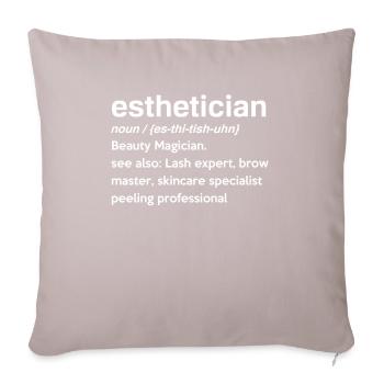 Skin Care Beautician Cosmetics - Sofa pillow with filling 45cm x 45cm - light taupe - Front