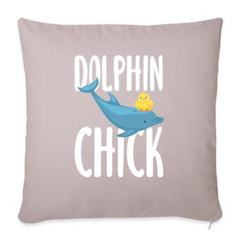 Amitié Dolphin Chick - Coussin et housse de 45 x 45 cm - taupe clair - Devant