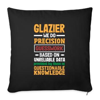 Glasses Gift - Sofa pillow with filling 45cm x 45cm - black - Front