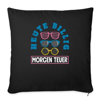 Mallorca Party Crew Vacances Majorque - Coussin et housse de 45 x 45 cm - noir - Devant