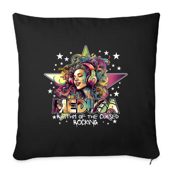 Medusa Rocking - Sofa pillow with filling 45cm x 45cm - black - Front