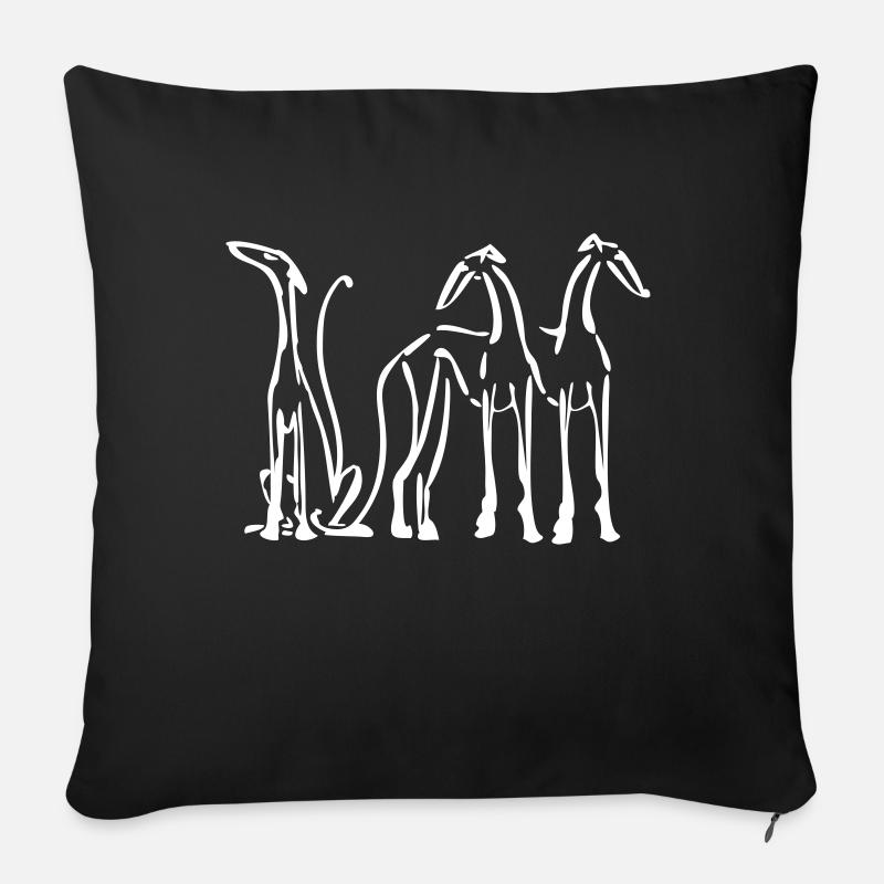 trio - Sofakissen mit Füllung 45 x 45 cm - Schwarz