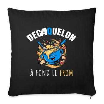 DECAQUELON à Fond le From - Appareil à Fondue - Coussin et housse de 45 x 45 cm - noir - Devant