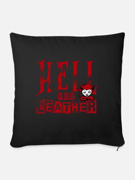 hell for leather - Sofa pillow with filling 45cm x 45cm - black