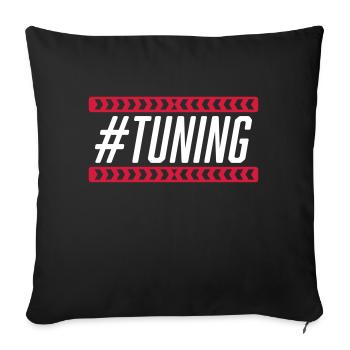 #Tuning - Sofa pillow with filling 45cm x 45cm - black - Front