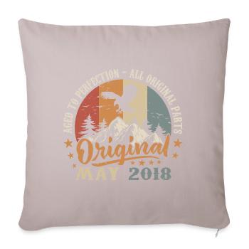 Mai 2018 Geburtstagsgeschenk 2018 Mai - 2018 Mai - Sofakissen mit Füllung 45 x 45 cm - helles Taupe - Vorne