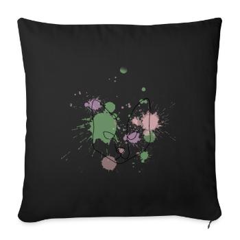 Splash Cat - Sofakissen mit Füllung 45 x 45 cm - Schwarz - Vorne