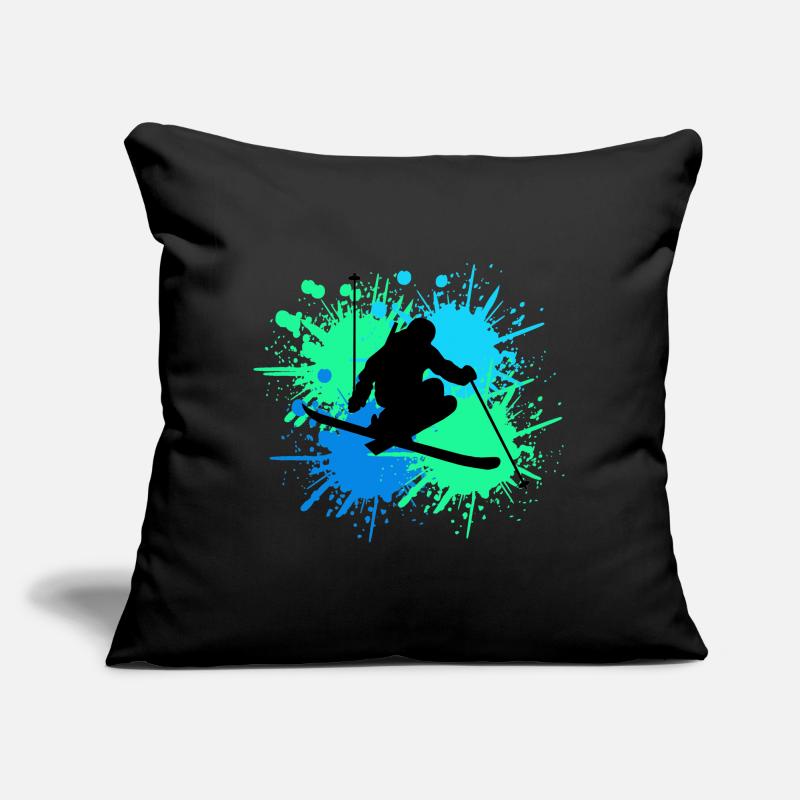 Splash de ski Coussin et housse de 45 x 45 cm