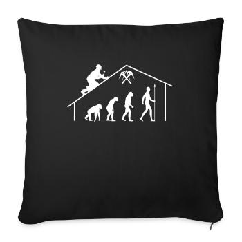 Evolution Roofer Carpenter Master - Sofa pillow with filling 45cm x 45cm - black - Front