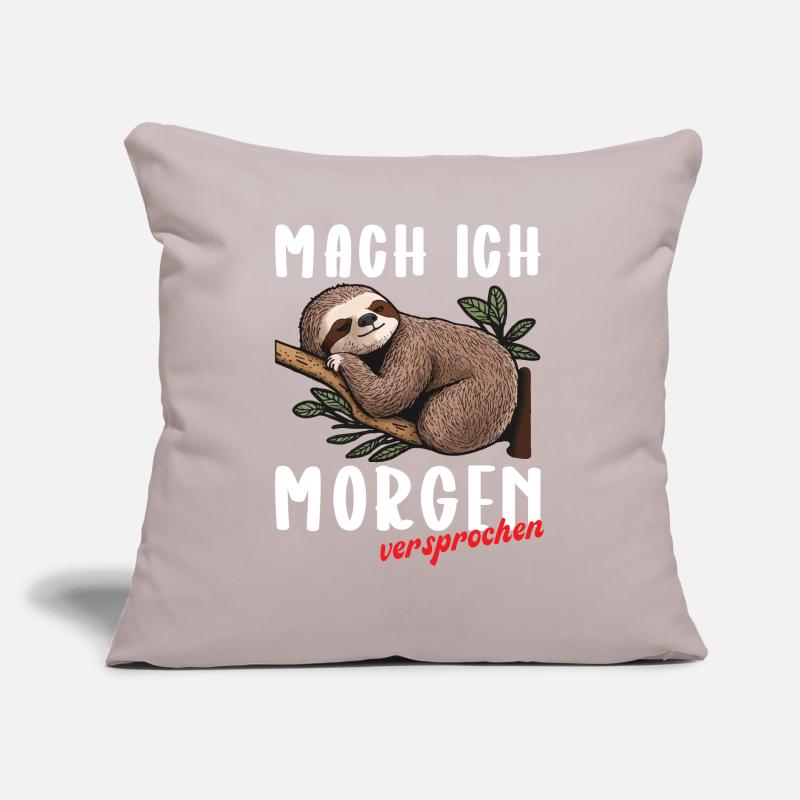mach ich morgen versprochen Sofakissen mit Füllung 45 x 45 cm