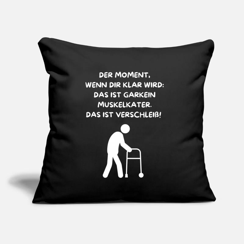 DER MOMENT WENN DIR KLAR WIRD, DASS MAN ALT IST 2 Sofakissen mit Füllung 45 x 45 cm
