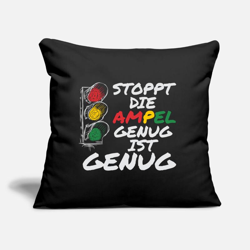 Stop the traffic lights - Enough is enough Sofa pillow with filling 45cm x 45cm