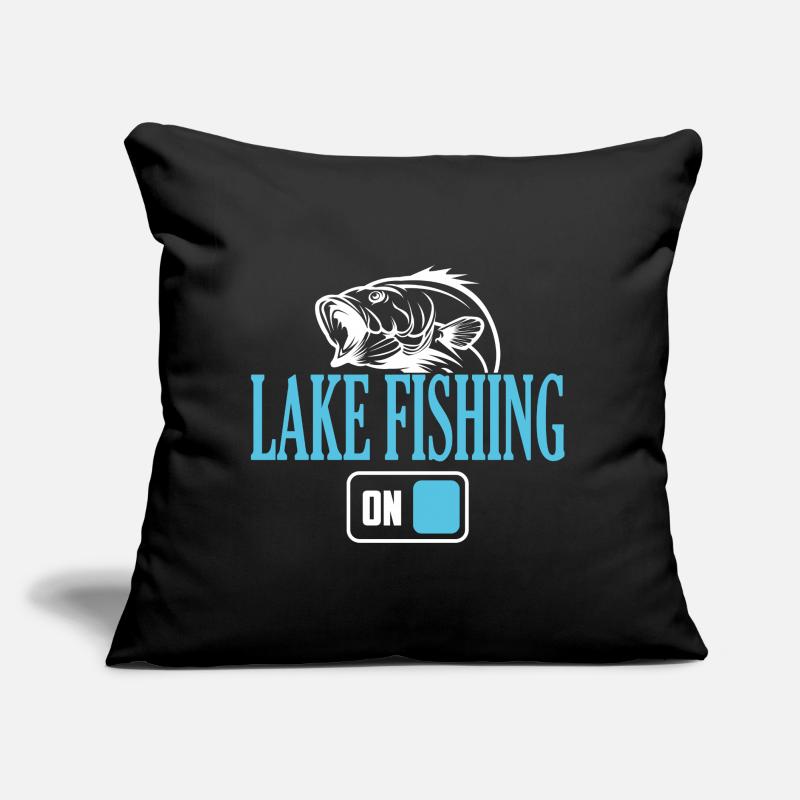 Fisherman Lake Angelmodus Ein Sofakissen mit Füllung 45 x 45 cm