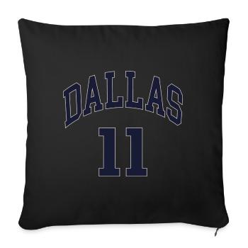 Dallas 11 - Sofa pillow with filling 45cm x 45cm - black - Front