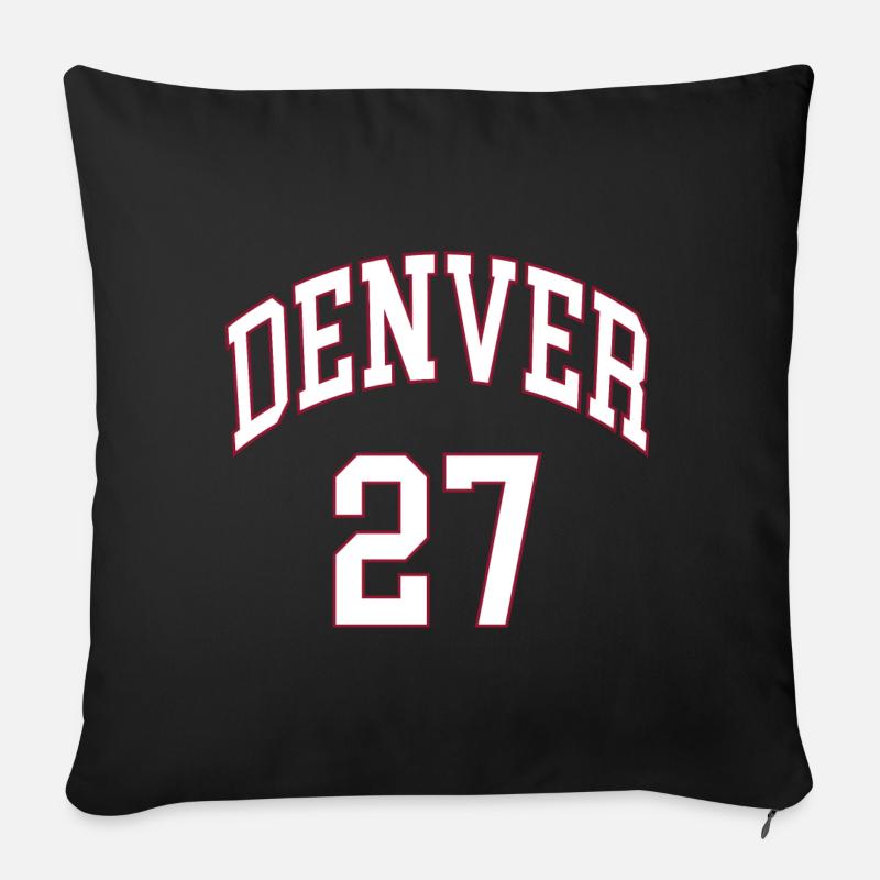 Denver 27 - Coussin et housse de 45 x 45 cm - noir
