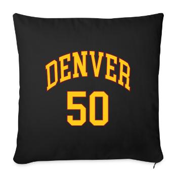 Denver 50 - Coussin et housse de 45 x 45 cm - noir - Devant