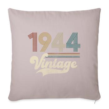 Vintage Anniversaire 1944 - Coussin et housse de 45 x 45 cm - taupe clair - Devant
