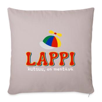Lapland invites must go - Sofa pillow with filling 45cm x 45cm - light taupe - Front