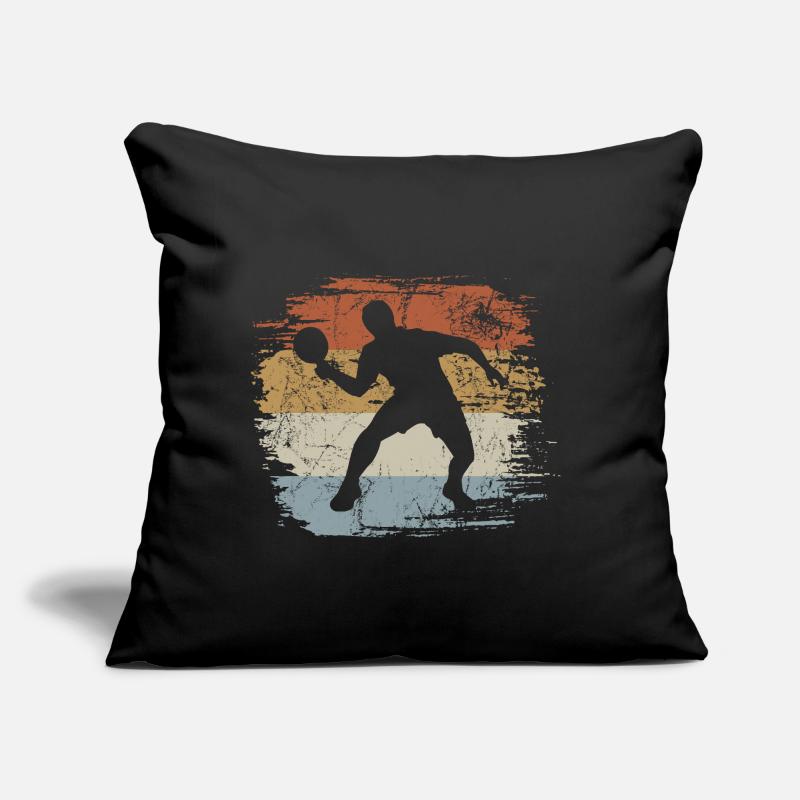 Table Tennis Player - Serve - Topspin Sofa pillow with filling 45cm x 45cm