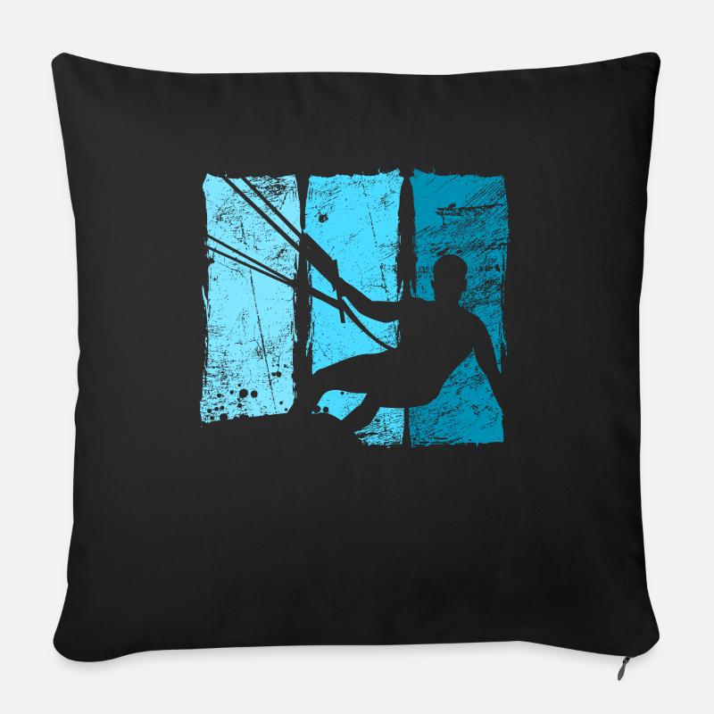 Kiteboard - Sofakissen mit Füllung 45 x 45 cm - Schwarz