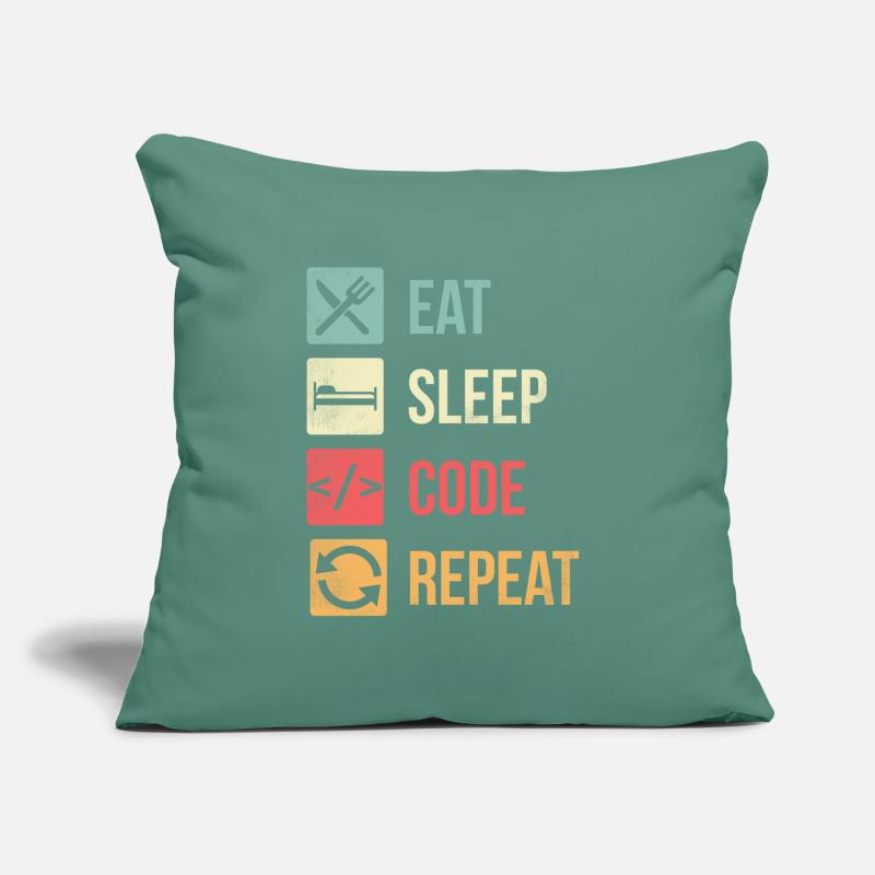 Software Engineer Coding Sofa pillow with filling 45cm x 45cm