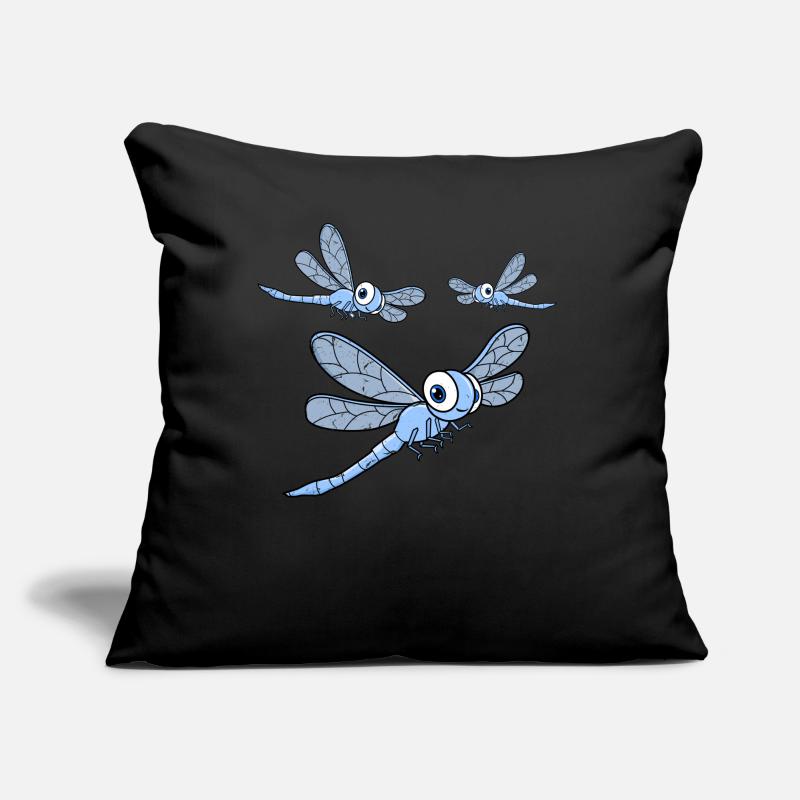Les pastèques LIbelle Odonata Coussin et housse de 45 x 45 cm