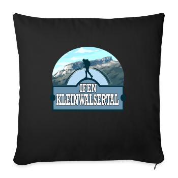 Ifen Kleinwalsertal Walsertal Allgäu Alpen - Coussin et housse de 45 x 45 cm - noir - Devant