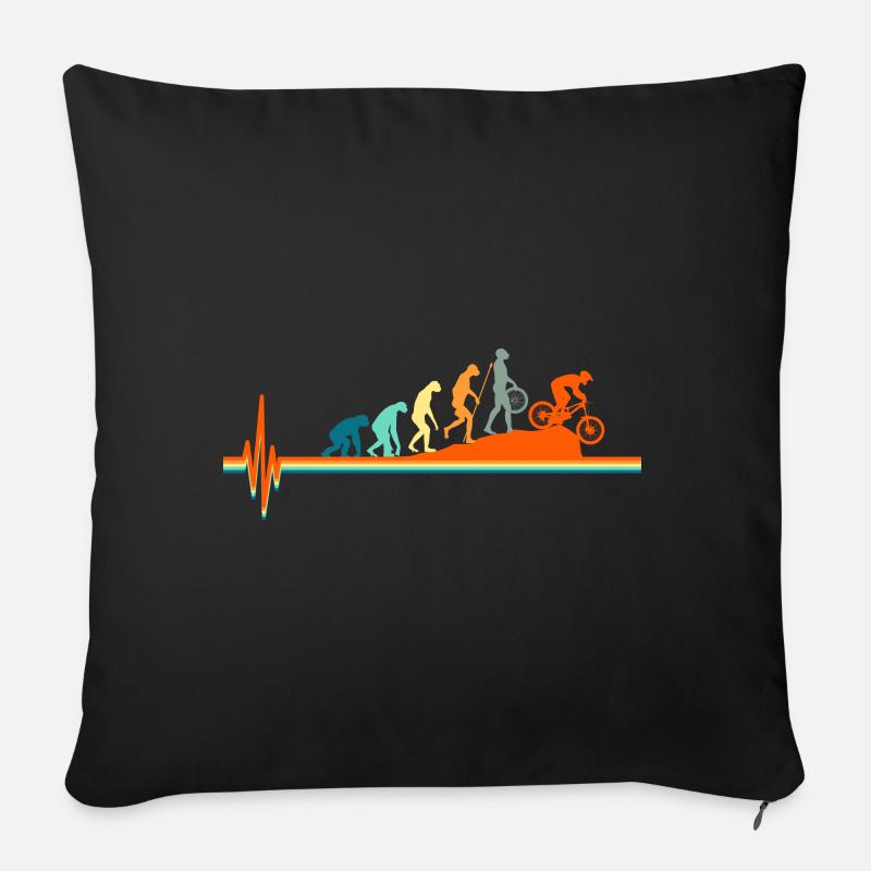 MTB Fully Mountainbike Downhill Evolution - Sofakissen mit Füllung 45 x 45 cm - Schwarz