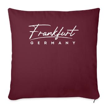 Frankfurt - Sofa pillow with filling 45cm x 45cm - burgundy - Front