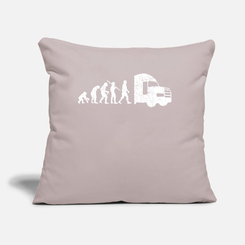 Truck trucker truck driver driver evolution Sofa pillow with filling 45cm x 45cm